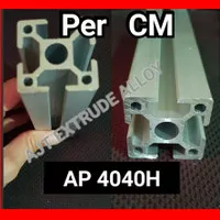 Aluminium Extrusion TSot Profile 4040H Panjang Per CM