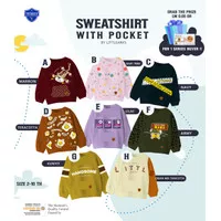 SWEATER ANAK LITTLEARKS WITH POCKET SERIES