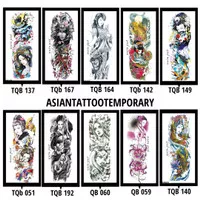 Tatto GEISHA TERLARI/ Tato tangan FULL arm/ tattoo temporer/ORIGINAL