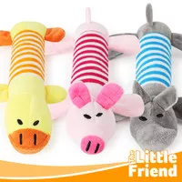 Mainan Gigit Bunyi Anjing Boneka Panjang Karakter Pig Duck dan Elephan