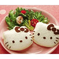 Cetakan Cetak Roti Tawar HK Isi Sandwich Mold Cutter Bento Hello Kitty