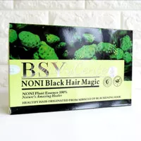 [ 1 BOX 20 SACHET ] SHAMPOO BSY NONI BLACK HAIR MAGIC BPOM ORIGINAL