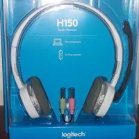 Logitech Headset Stereo H150 PUTIH JACK AUDIO MIC TERPISAH BERCABANG