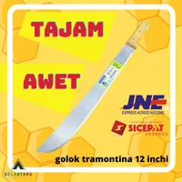 GOLOK TRAMONTINA BRAZIL ORIGINAL 12 INCHI TANPA SARUNG