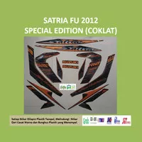 Satria FU 2012 SE Cklat Motor Yamaha Stiker Striping Stripping Sticker