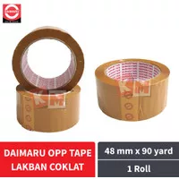 Lakban Coklat Daimaru Opp Packing Tape 2 Inch / 48 mm x 90 yard (2``)