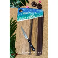 Telenan / Talenan kayu resin / chopping board (Sonokeling)-34x19cm