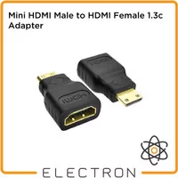Mini HDMI Male to HDMI Female 1.3c Adapter Konektor Type Converter 2K