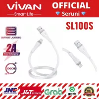 kabel data Vivan SL100 for APPLE Lighting iphone5/6 100cm Red+Black