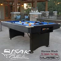 Murrey 7-ft Havana Pool Table - Black Meja Billiard Biliar Bilyar ISAK