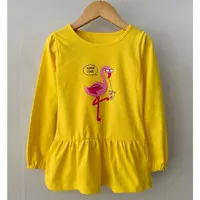 Mini Dress anak smilee kuning dress tunik anak atasan anak perempuan