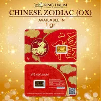 King Halim 1 gram Chinese Zodiac OX