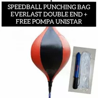 SPEEDBALL PUNCHING BAG EVERLAST DOUBLE ENDBAG + FREE POMPA