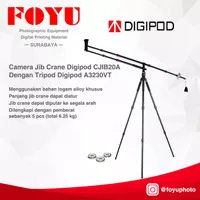 Camera Jib Crane Counterweight Dengan Tripod Digipod CJIB20A+A3230VT