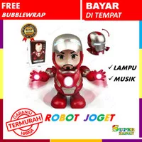Mainan anak robot iron man ironman joget dance hero mainan anak murah