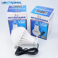 Lampu Bohlam USB 15 / 10 / 8 / 5 Watt LED Kabel 1.5 Meter Mitsuyama