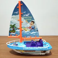 Mainan anak kapal layar baterai / mainan kapal layar adventure