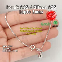 Gelang Tangan Italy Perak 925 Lapis Mas Putih Gelang Tangan Silver 925