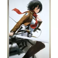 Poster Anime Shingeki no Kyojin 9 Mikasa Ackerman Attack on Titan SNK
