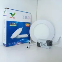 LAMPU DOWNLIGHT LED 6 WATT LAMPU PANEL LED 6w TIPIS BULAT INBOW