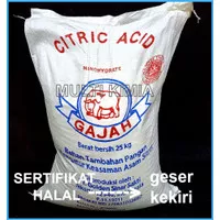 Citric Acid Monohydrate / Asam Sitrat cap Gajah 1kg