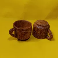 cangkir kopi teh kayu kelapa glugu murah