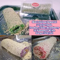 Kue Mochi Roll Moci Gulung Isi Kacang Wijen Pandan Strawbery Oleh Oleh