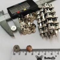 kancing magnet 10 mm / kancing magnet tas 10mm nikel / 100sets