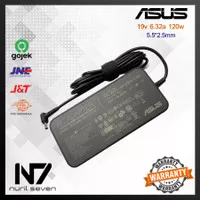 ORIGINAL Adaptor Charger Laptop ASUS 19V 6.32A 120W 5.5x2.5MM