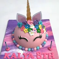 unicorn cake 16cm ulang tahun anak perempuan