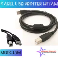 Kabel USB Printer 1.5m 3m 5m 10m Hitam Kabel Printer Usb Standar Print