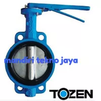 Butterfly valve Tozen ukuran 2 1/2"inch / Cast iron disc ductile iron
