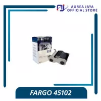 (PN: 45102) Pita Ribbon Fargo DTC1250e Black Hitam Printer Kartu