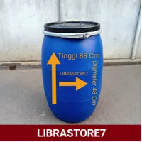 Drum plastik bekas / Buat Tong Sampah / Tempat sampah 100 Liter