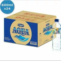 Aqua 600 ML (1 Dus Isi 24 Botol)