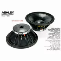 Speaker Komponen Ashley V12C3 V 12C3 Original 12 inch