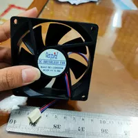 rapid cooling fan kipas 8cm 8 cm 12volt 12 volt 3 kabel wire 8 x 8 8*8