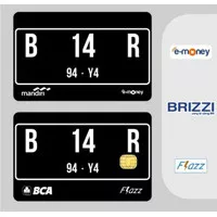 KARTU TOL E-TOLL E-MONEY BCA FLAZZ CUSTOM 2 SISI