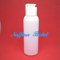 Botol fliptop 100 ML PUTIH / Botol 100ml putih tutup fliptop jamur