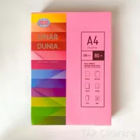 Kertas HVS Warna Multi Purpose Color Paper A4 80g Sinar Dunia - Pink