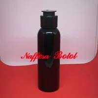 Botol fliptop 100 ML HITAM / Botol 100ml hitam tutup fliptop jamur