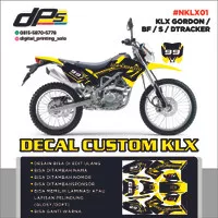 Decal Sticker KLX Dtracker 150 G / BF /S / CUSTOM cut