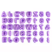 Alphabet cutter, alphabet number cut out, cetakan huruf angka fondant