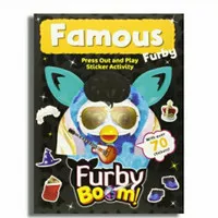 buku activity sticker anak impor famous furby / buku activity anak