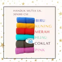 Handuk Mutia 50x100 cm Polos Kualitas Hotel Mudah Menyap Air