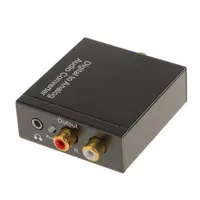 Digital Toslink to Analog L/R Audio Adapter AUX 3.5mm Output for TV