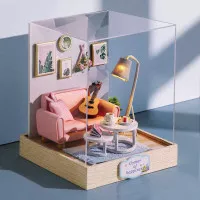 Rumah Boneka Miniatur 3D Bongkar Pasang Hias Mewah Mainan Furniture