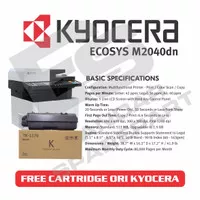 Mesin Kyocera M 2040 Dn M-2040Dn Free Cartridge Ori Kyocera