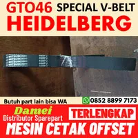 V belt GTO46 Heidelberg Spare Part Mesin Cetak Offset Van Belt GTO