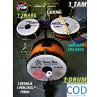 Drum mini 1 set drumband satu set drum anak dramband full set dram set